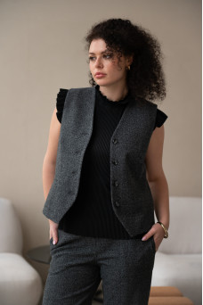 Жилет Евелін D5201 графіт 