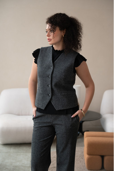 Жилет Евелін D5201 графіт 