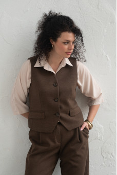 Жилет Евелін D5101 капучино