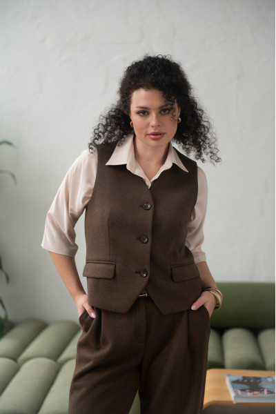 Жилет Евелін D5101 капучино