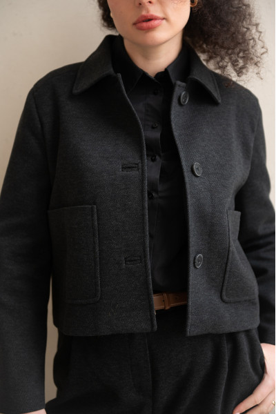 Жакет D4102 Селін антрацит 