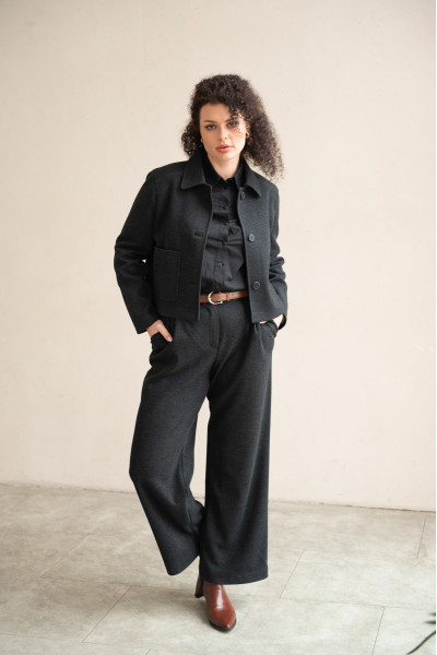 Жакет D4102 Селін антрацит 