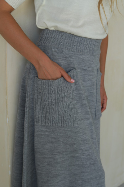 Спідниця N2301-24 срібло