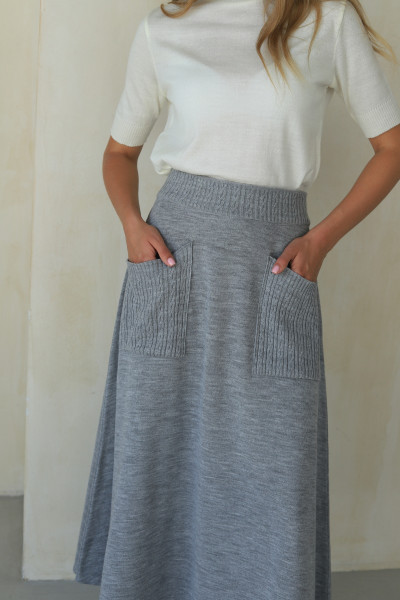 Спідниця N2301-24 срібло