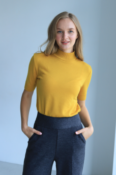 Джемпер N2114-24 гірчиця