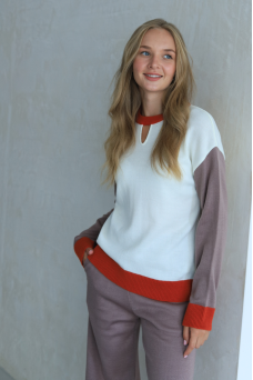 Джемпер N2103-24 мокко