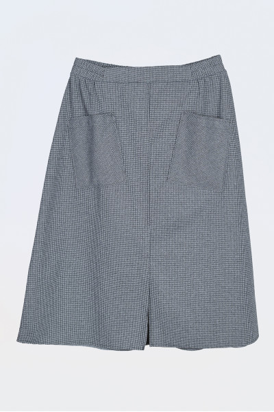 Спідниця N1302-24 ч/б клітинка