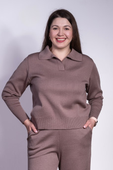 Джемпер-поло NITA N888-24 мокко