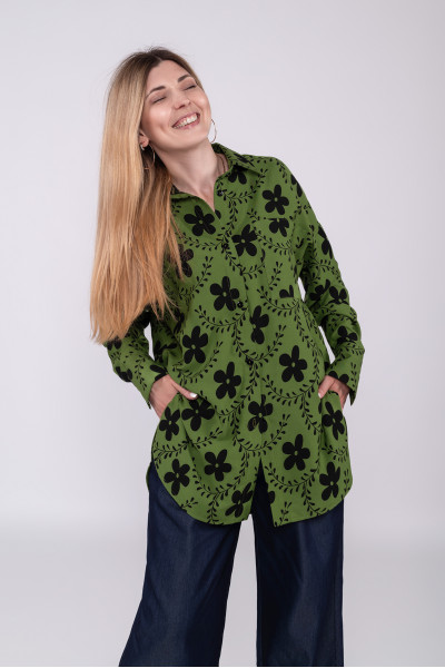 Сорочка N1003-24 травяний