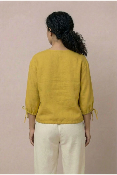 Блуза N1006-26 гірчиця