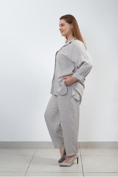 Сорочка N1004/1-25 попіл