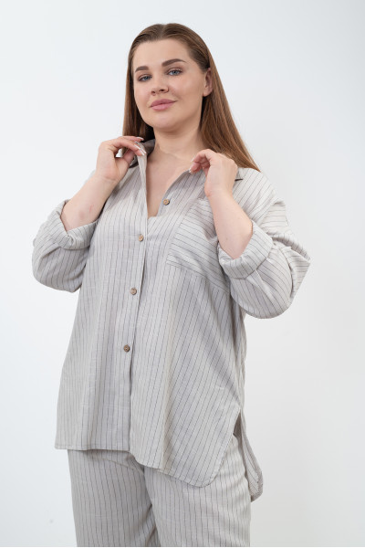 Сорочка N1004/1-25 попіл