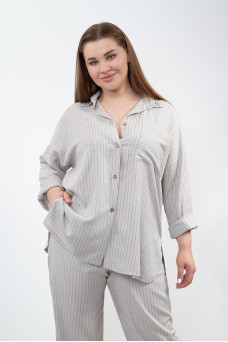 Сорочка N1004/1-25 попіл