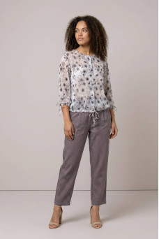 Блуза N1007-26 попелястий цвіт 