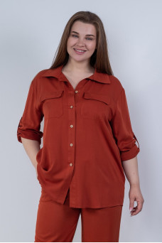 Сорочка N1002/2-25 теракот