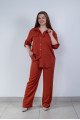 Штани N1410/1-25 теракот штапель 