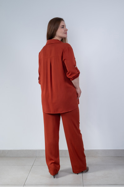 Штани N1410/1-25 теракот штапель 