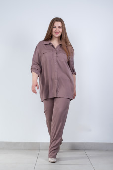 Штани N1410/1-25 мокко штапель 