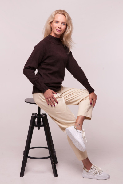 Джемпер N2101/1-25 шоколад