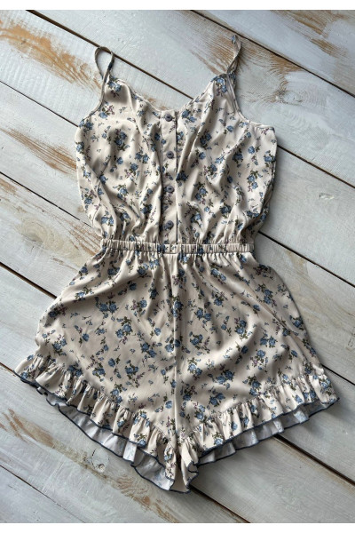 Комбінація-комбінезон F 354 блакитні троянди