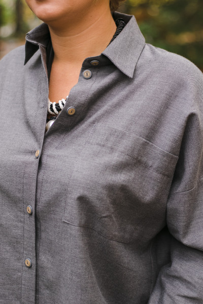 Рубашка FAYNA 363-22 графит