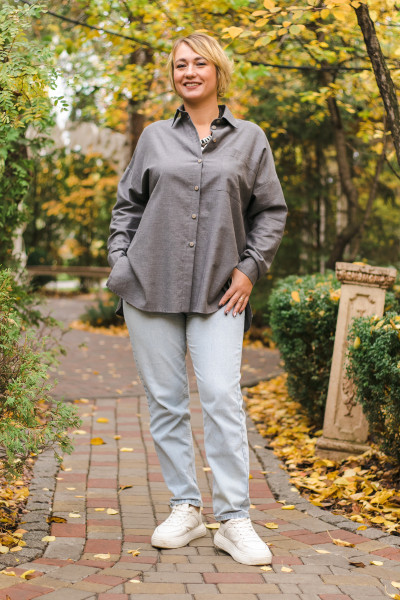 Рубашка FAYNA 363-22 графит