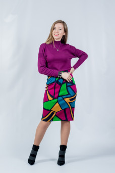 Спідниця NITA Л 812-20 абстракція