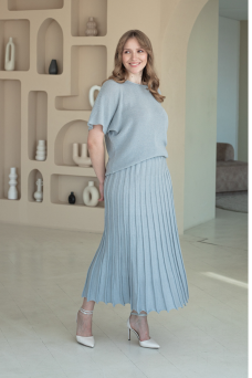 Спідниця N2300-25 срібло