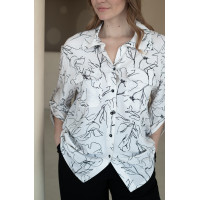 Сорочка N1002/1-25 чорно-біла