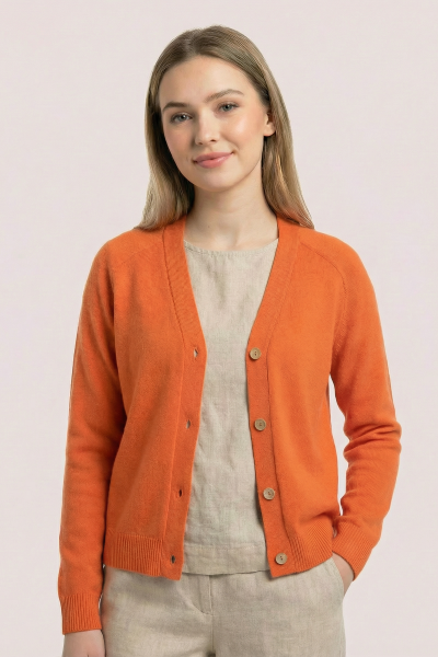 Кардиган N2702-26 помаранчевий
