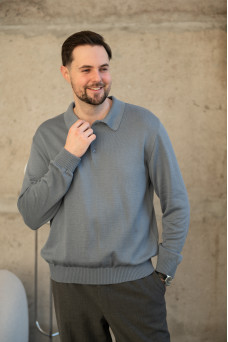 Джемпер чоловічий N2106-24 сталевий