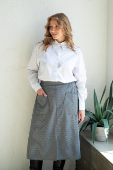 Спідниця N1302-24 ч/б клітинка