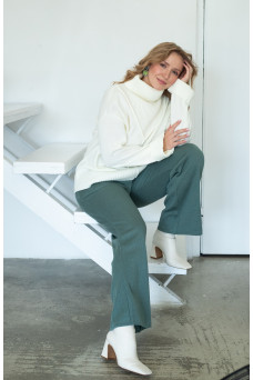 Штани N843-23 світлий полин