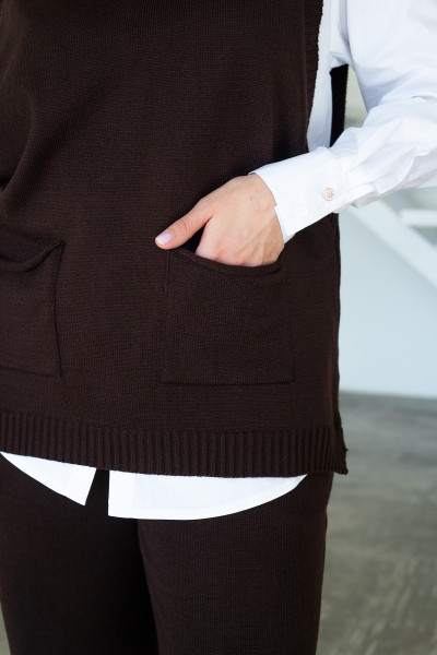 Жилет N2501-24 шоколад