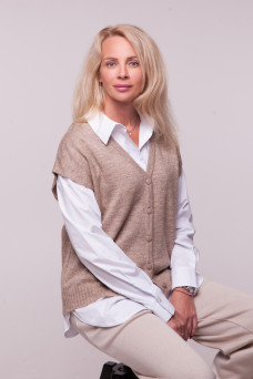 Жилет N2504-25 табак