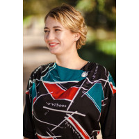 Сукня NITA Л 809-20 чорно-червона