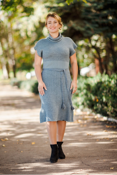 Сарафан з люрексом NITA  Л 779-19 срібло