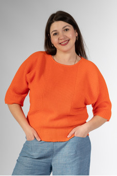 Джемпер NITA N696-24 морквяний 
