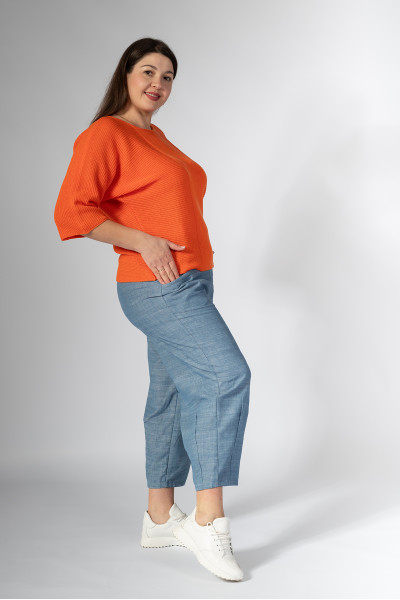 Джемпер NITA N696-24 морквяний 